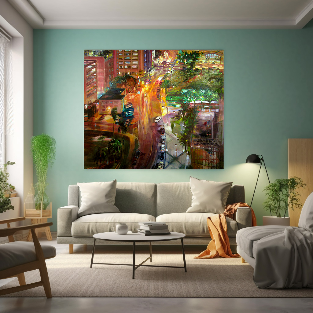 Nightfall on Biscayne: A Neon Dreamscape