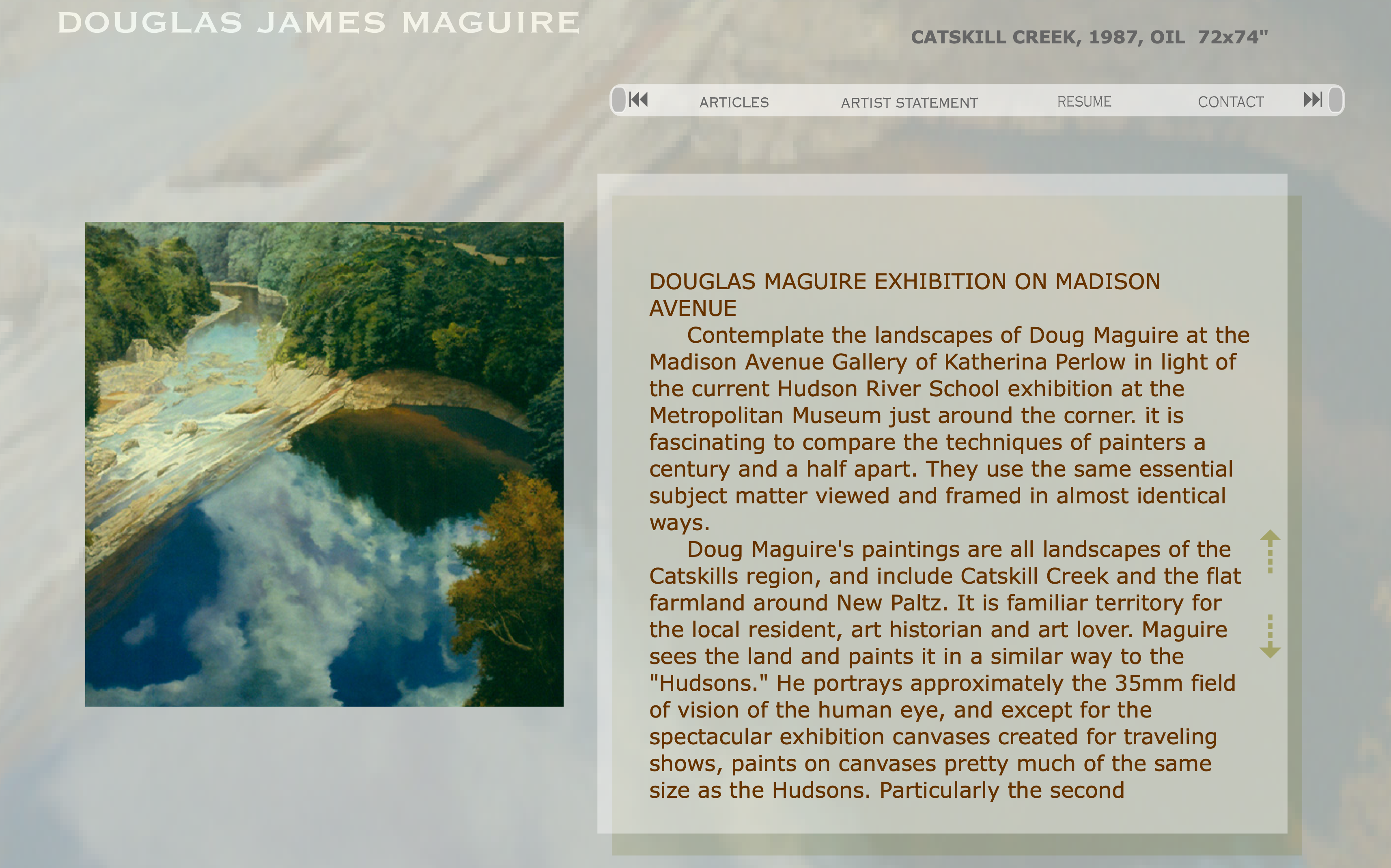 Artist Douglas James Maguire